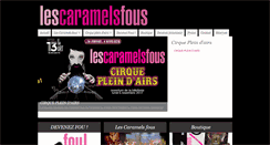 Desktop Screenshot of lescaramelsfous.com